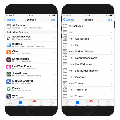 HackYouriPhone Repository installed on Cydia