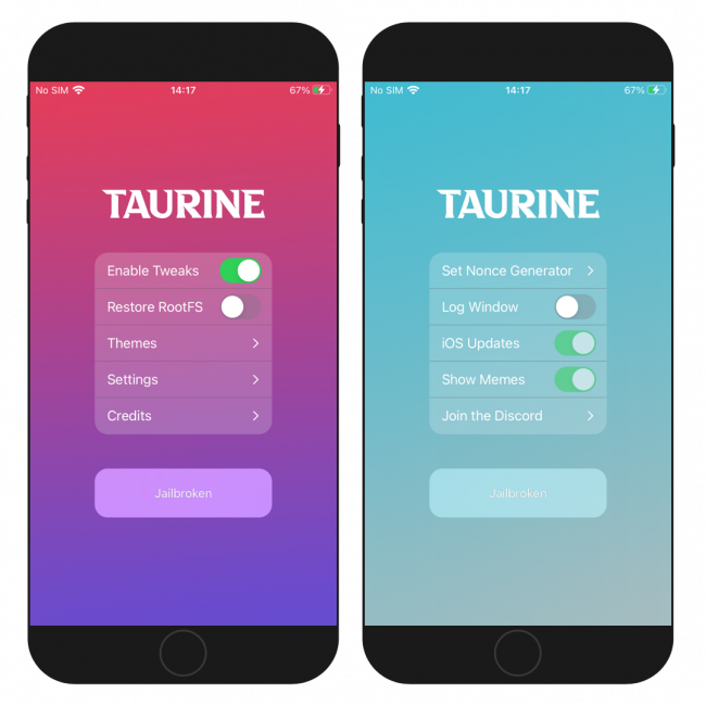 taurine jailbreak 14.4.1