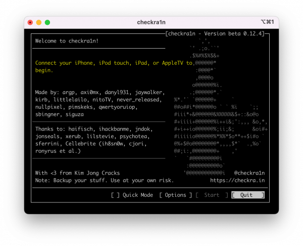 checkra1n terminal screenshot