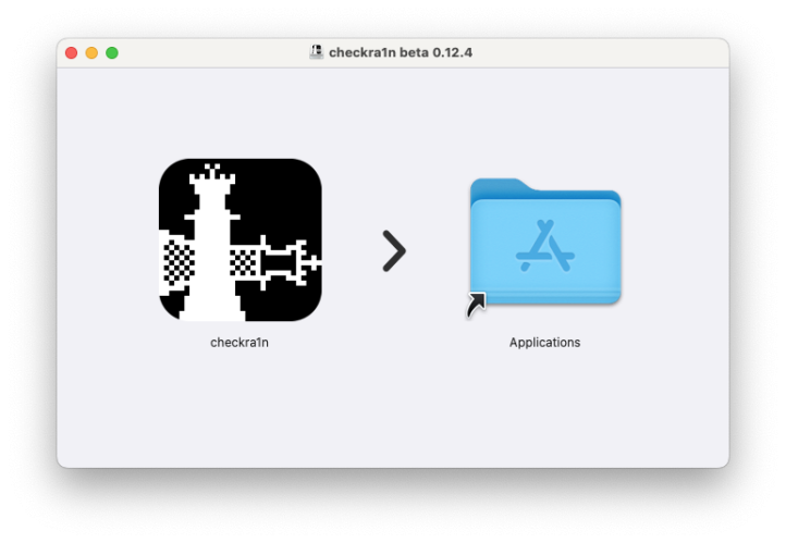 checkra1n jailbreak installation.