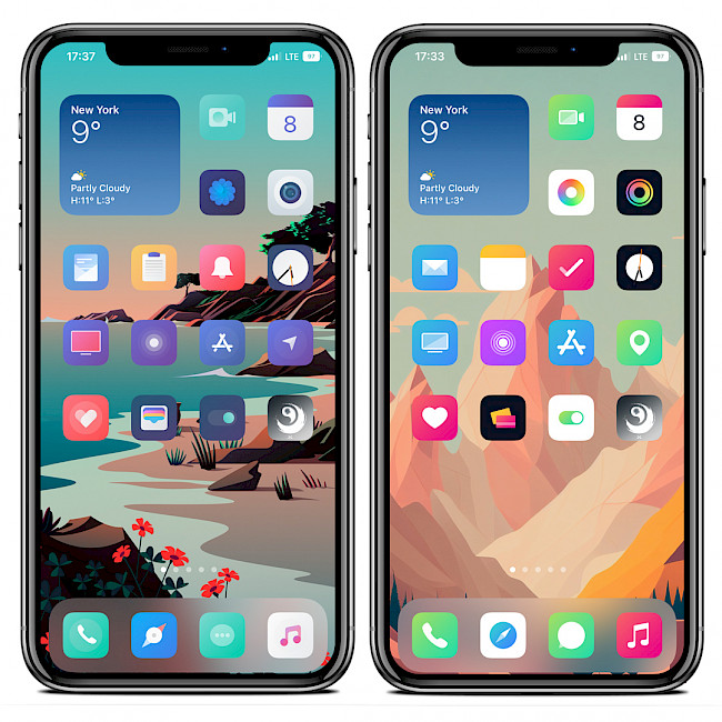 best snowboard themes ios 14