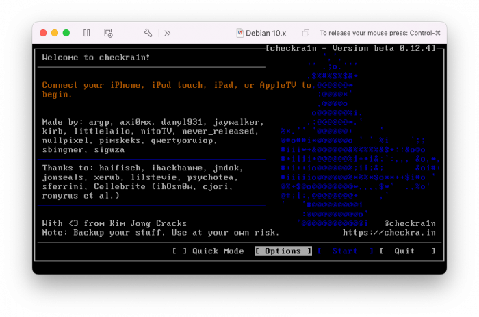 checkn1x in Virtual Machine screenshot