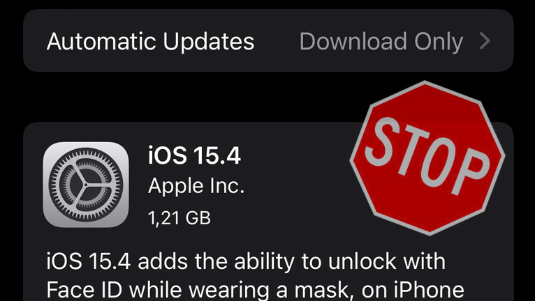 How to block iOS 15 updates