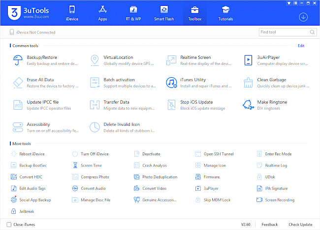 3uTools download for Windows