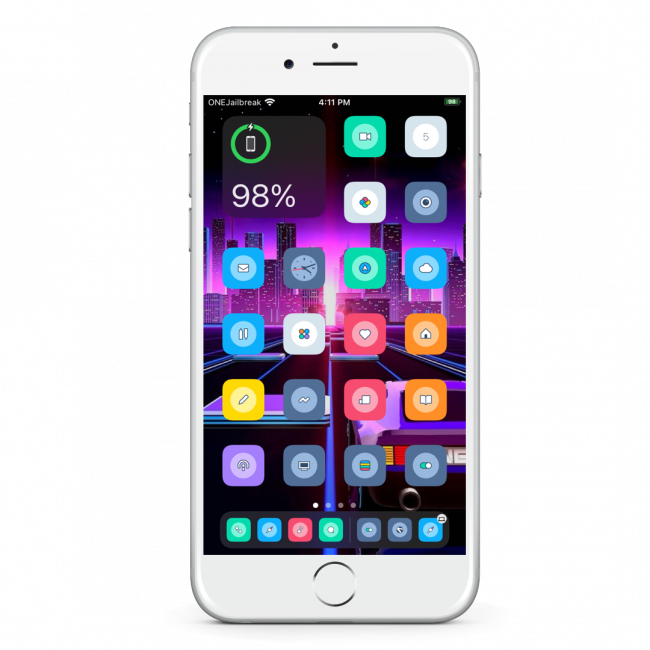 Setup] Taffy theme with Tauraine jailbreak iPhone 12 Pro max 14.3 :  r/iOSthemes