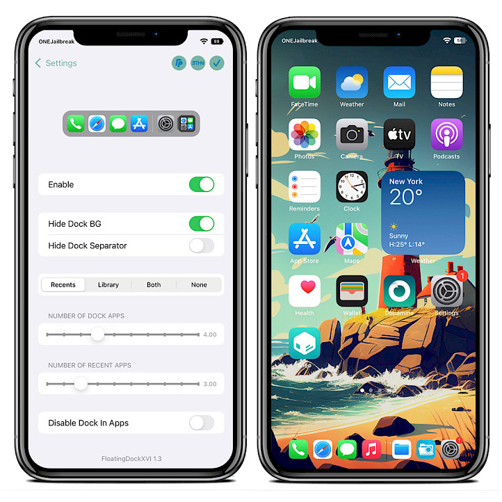 Floatingdockxvi Is Another Dock Tweak For Ios 15 - Ios 16