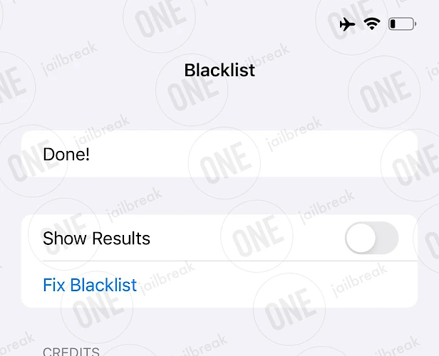 Blacklist IPA for iOS