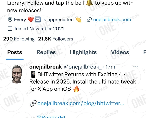 BHTwitter Tweak
