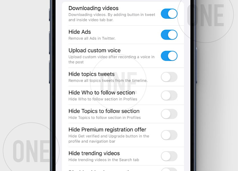 BHTwitter Tweak Preferences