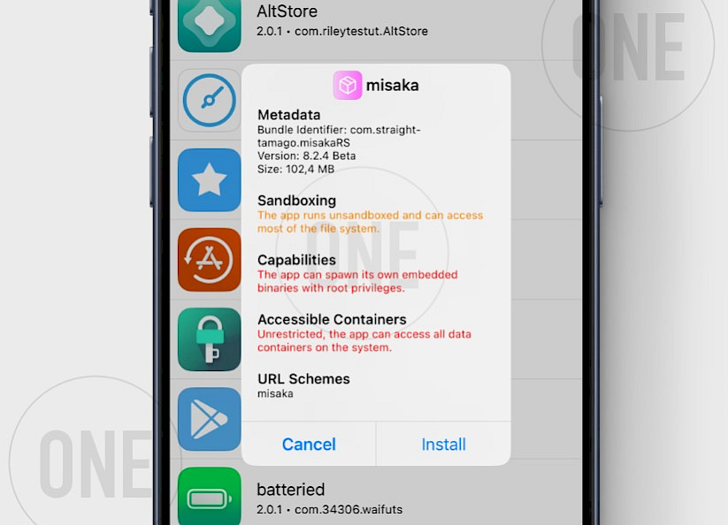 Installing Misaka IPA on iOS 16