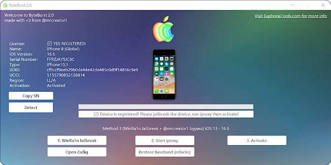 ByteBrust for Windows screenshot.