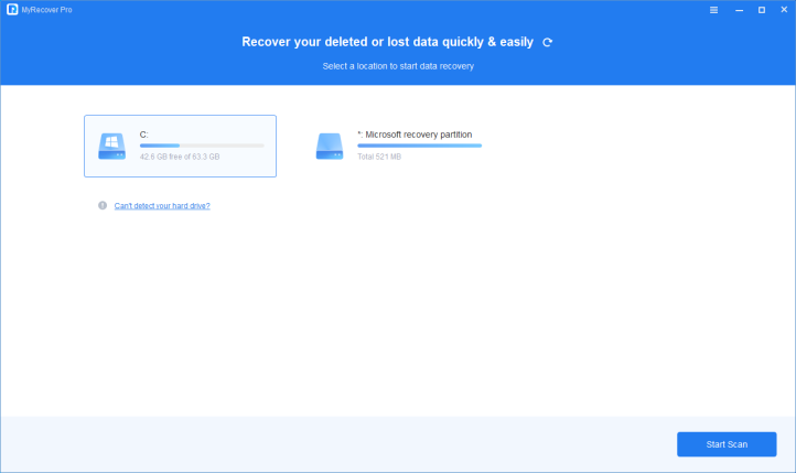 MyRecover Pro: Recover deleated files from iPhone or PC