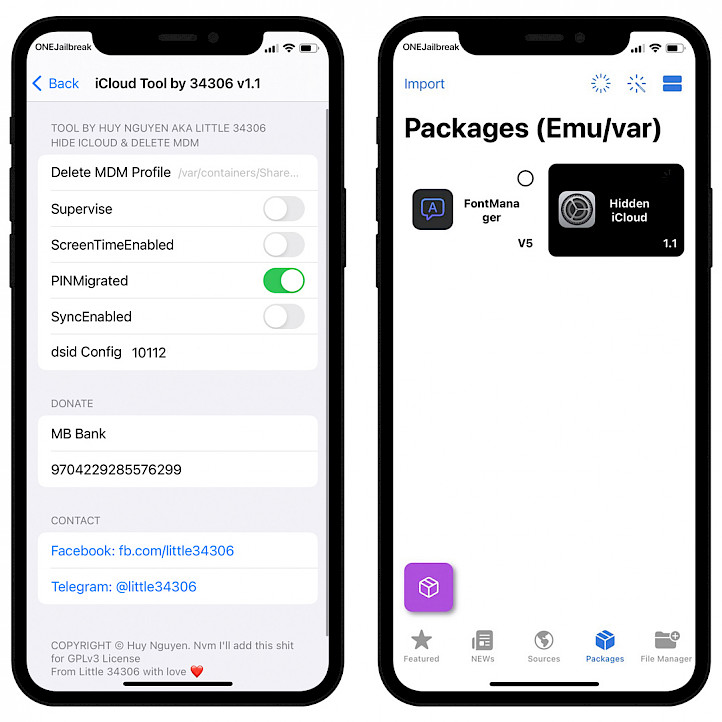 Hidden iCloud MDM Bypass.