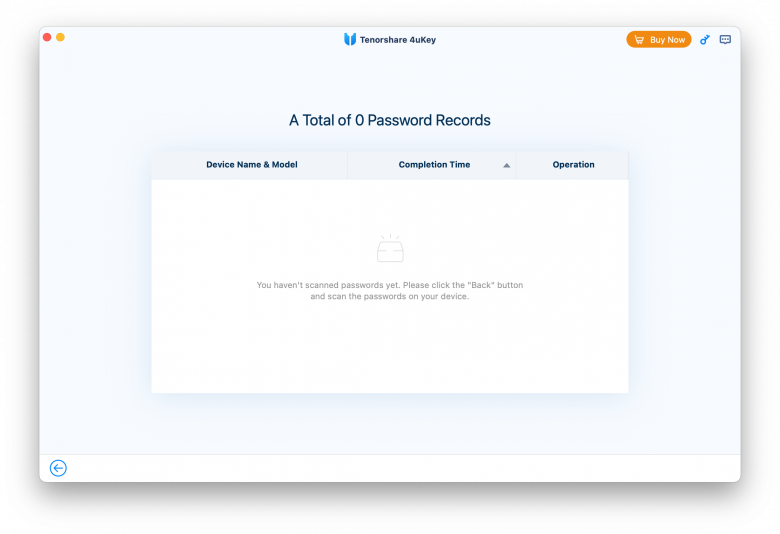4ukey passwords screenshot.