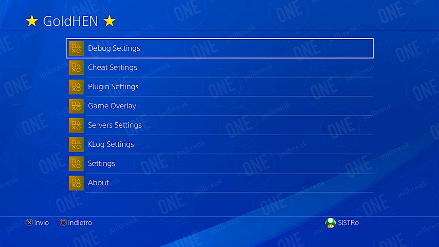 GoldHEN PS4-app.
