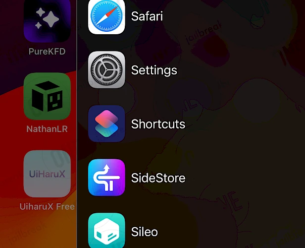 UiharuX on Home Screen