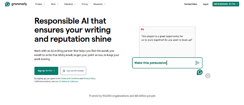 grammarly webiste