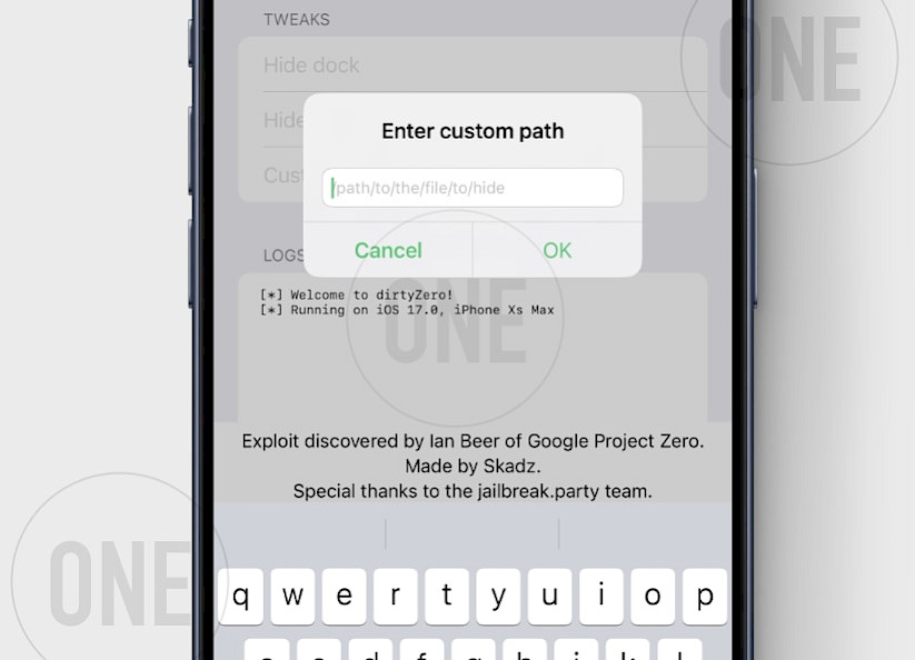 dirtyZero Custom path Feature