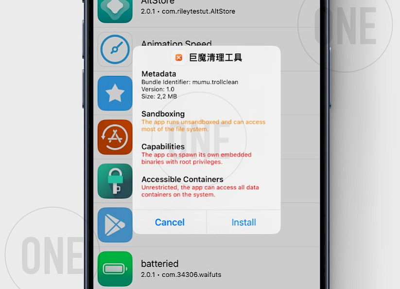 Install TrollCleanTool on TrollStore Devices