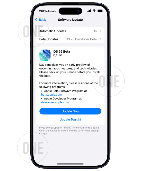 Lataa ja asenna iOS 26 Beta