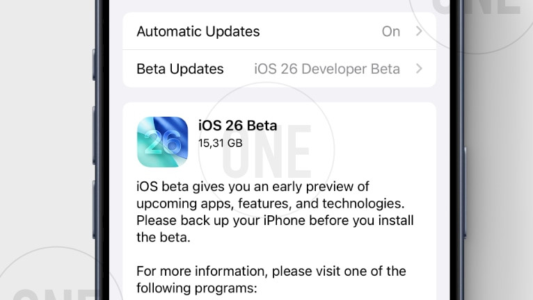 Promotion image of Näin asennat iOS 26 Betan article.