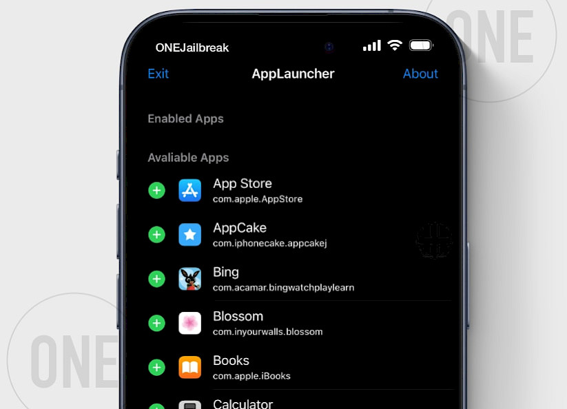TrollWatcher Lite black screen with configuration options revealed after long-pressing the