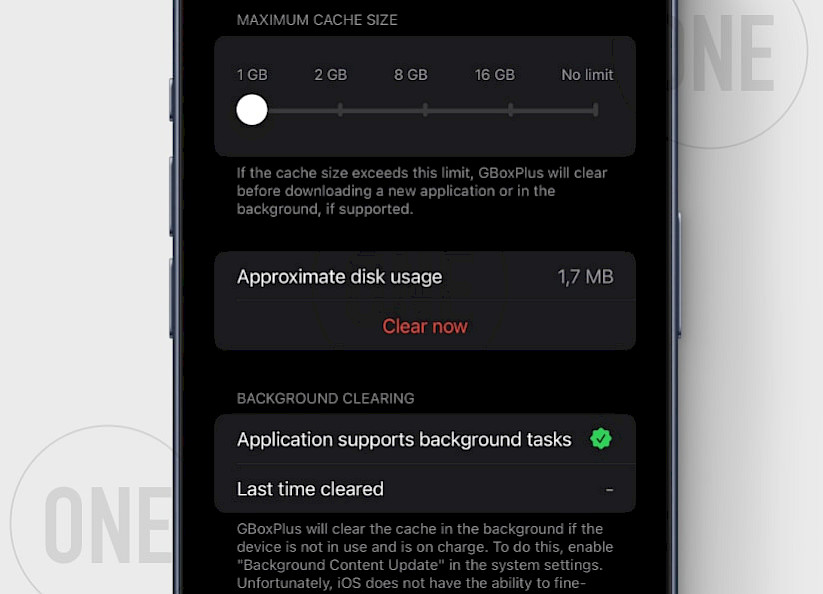 GboxPlus Settings for IPA installation on iPhone and iPad.