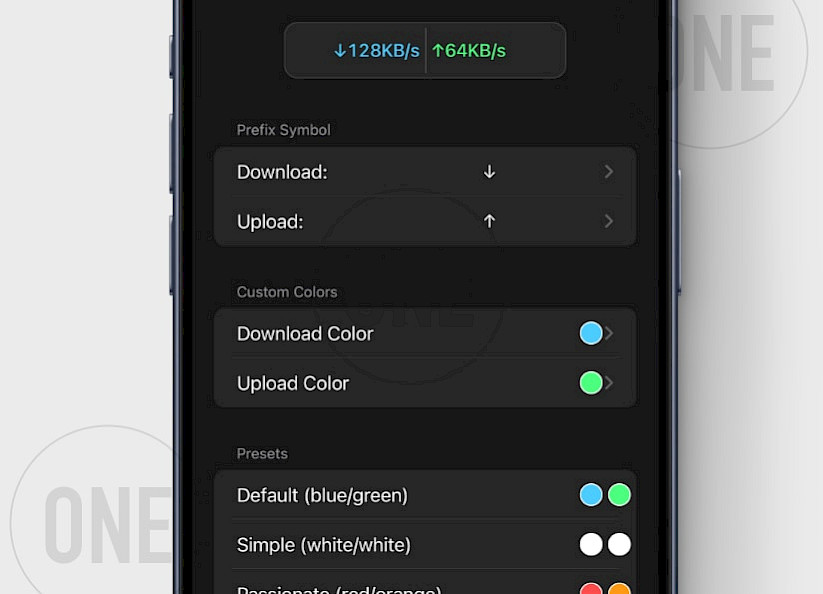 Customize SpeedGG Colors for floating network speed HUD